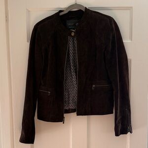 Sanctuary Dark Brown Leather Jacket